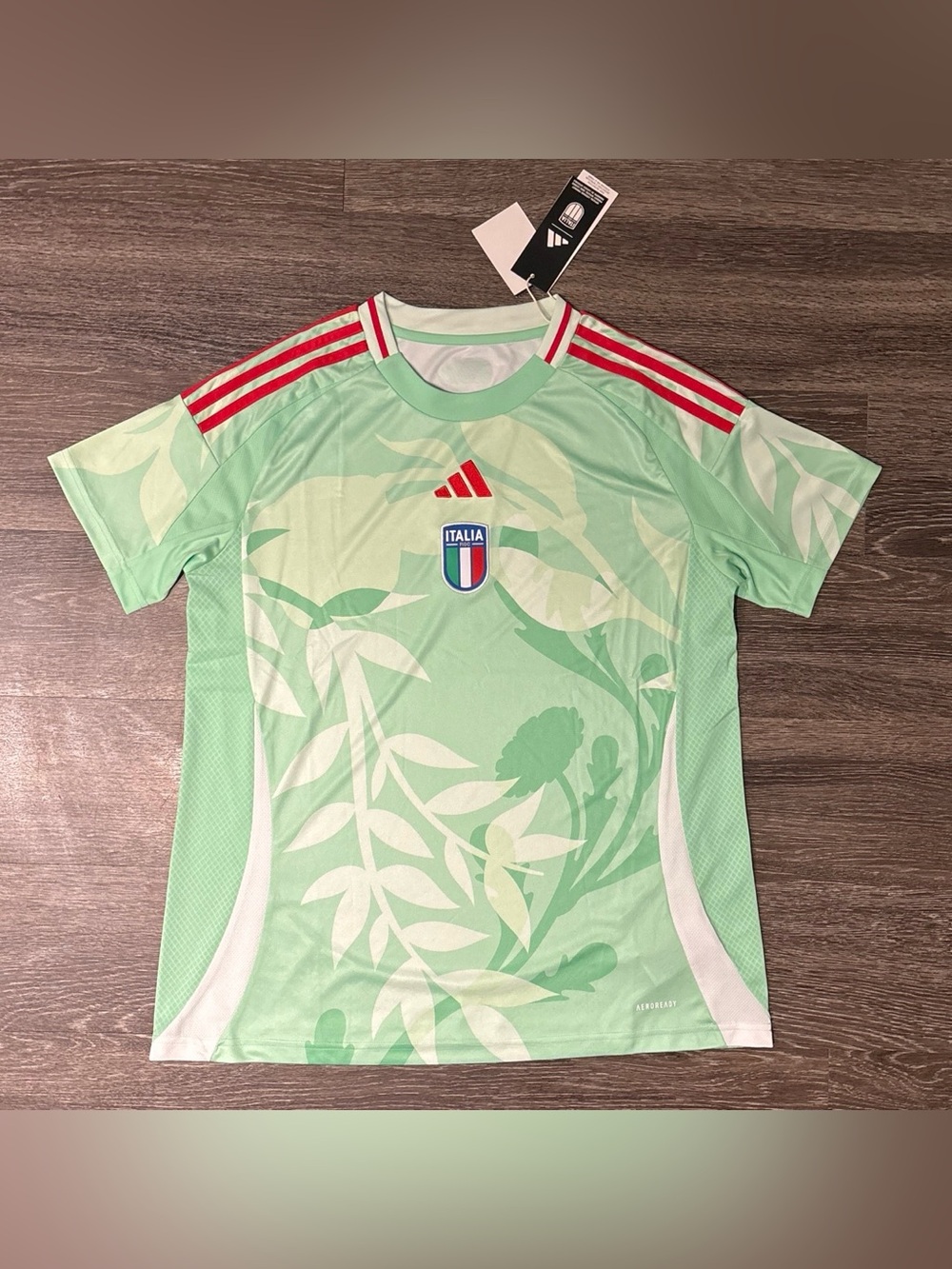adidas Mint Green Italy Women’s Euro Cup Soccer Jersey